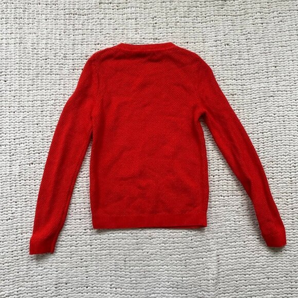 Boden Women's Orange Cotton Sweater with Gold Shoulder Accents - Size XS - Picture 3 of 5